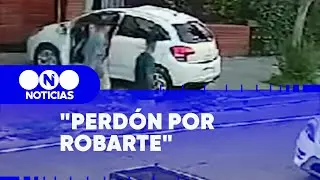 DELINCUENTES le ROBARON el AUTO y le PIDIERON PERDÓN - Telefe Noticias