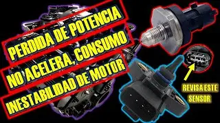 Fallas del sensor de presion de combustible - Dificultad para arrancar, perdida de potencia
