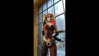 Life-Size Harley Quinn Batman: Arkham City &ndash; Foam Replica statue figure by NECA.  5&rsquo; 11&Prime; tall