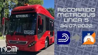 Recorrido Metrobus Línea 5 (Aculco - Moctezuma)