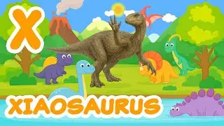 X is for Xiaosaurus 🦖 | ABC Dino Songs | Whimsical Cartoon Vector Art