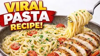 This Creamy Garlic Chicken Pasta Is Breaking the Internet 🤯🍝