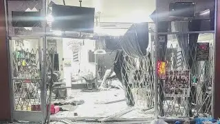 Oakland businesses rammed with vehicles, burglarized Saturday