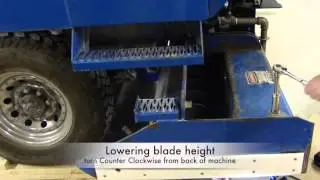 Blade change and set-up