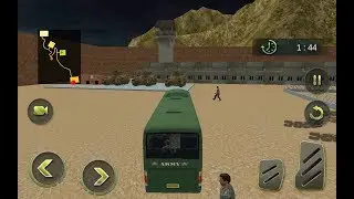 OffRoad Us Army Coach Bus Driving Simulator - Android GamePlay FHD