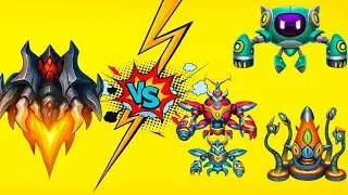 Space Shooter | BOSS 49 Cute bot VS BOSS 50 Alien Beetles VS BOSS 51 Portal Squid | VS Lightroom