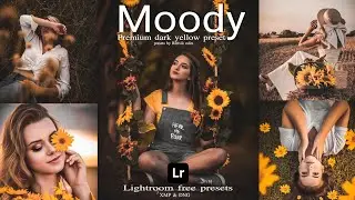 Moody Dark yellow tone lightroom | New presets for lightroom mobile 2021