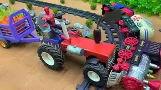 Tractor video with making train signal light to avoid accidents .
