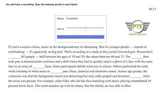 FILL IN THE BLANKS| LATEST MATERIAL| JUNE MATERIAL| #pte #english #pearson #ptescore #ptetest