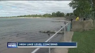 High water levels in Lake Erie