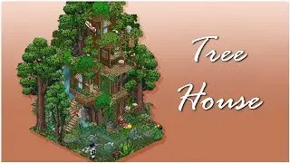 Casa del &aacute;rbol / Tree house ~ Habbo construcci&oacute;n
