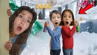 Eylül Poyraz Gece Yarısı Annesinden Gizli Salonu Karla Kapladı!! Annem Çıldırdı Evden Kovdu!! Kaçış!
