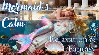 Fantasy Mermaid Sleep Fantasy Music Instrumental Song Calm Gentle Harp on Acient Ruins | Sea Fantasy