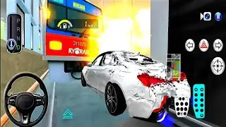 White Supercar vs Train Crash 💥 | Extreme Accident Simulation in 4K 