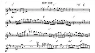 Charlie Parker Billie's Bounce Solo Transcription