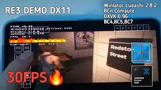 RE3 Remake fixed graphics in Exynos - Winlator Ludashi 2.8.2 - Galaxy S23 FE.