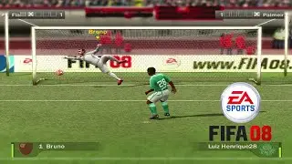 Flamengo x Palmeiras - FIFA 08 - PS2 Narra&ccedil;&atilde;o Nivaldo Prieto