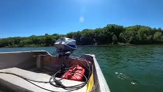 1962 Evinrude Fastwin Outboard Motor on the Aerocraft P-12