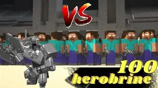 herobrine vs ferrous wroghtnaunt lakhandi aadmi #minecraft #mobbattle