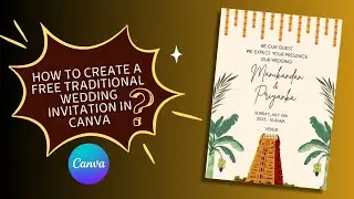 How to Create a FREE Traditional Wedding Invitation in Canva