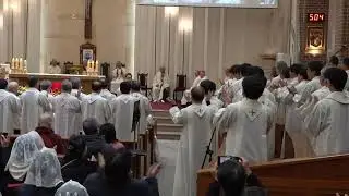 김창렬 바오로 주교님 백수 감사 미사 : 제주교구 사제단 축하 노래