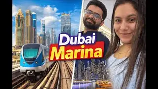 Dubai Metro & Tram to Dubai Marina 🇦🇪 | Public Transport Travel Vlog #dubai #explorepage