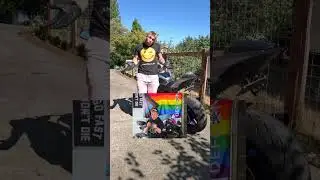 You should  Kickstand Spin and Turn your motorcycle instead of duck walk