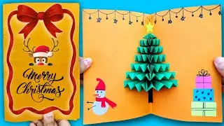 3D Christmas Pop-up Card | How To Make Christmas Tree Card | Handmade Greetings Card