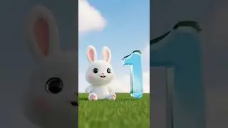 Counting with Bunnies | Numbers 1&ndash;10 for Kids | Fun 3D Cartoon Learning #DreamScreenAI #bunny #kids