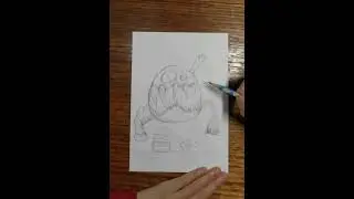 draw a monster/step by step #drawingchallenges #drawmonster