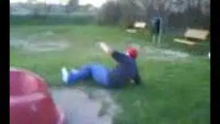 Bumse als Kreisel