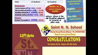 12th Arts Result 2020