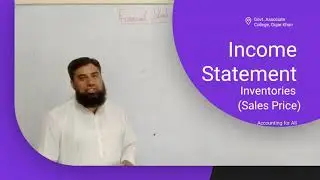 Solving Numericals: Simple Income Statement with Inventory at Sales Price | Cost to Sales Ratio