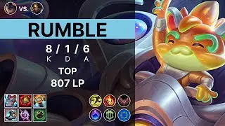 Rumble Top vs Nidalee - 807 LP Grandmaster - EUW 15.11