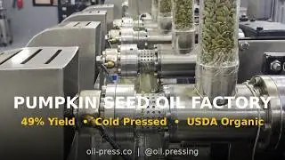 Cold Pressed Pumpkin Seed Oil Factory / Manufacturing. Organic USDA Pumpkin Seed Oil