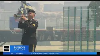 Fallen Heroes Memorial in Seaport rededicated with flyover, cannon salute