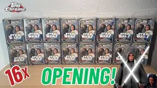 LEAVING 2025 IN THE PAST! 16x Star Wars Topps Chrome Value Box Opening!
