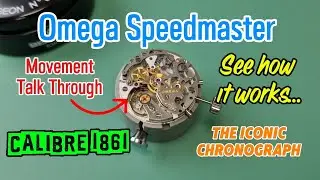 Check out how a chronograph watch works! Omega Speedmaster 1861 movement talk though #Omega