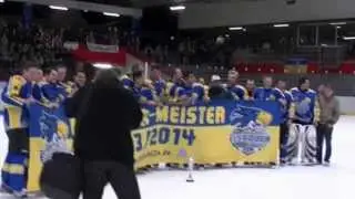 Meisterfeier: Impressionen von der Meisterfeier der Eisadler Dortmund (NRW-Meister 2013/2014)