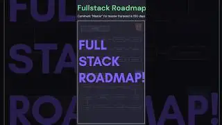 2026 Full Stack Roadmap ⚡ Save & Follow