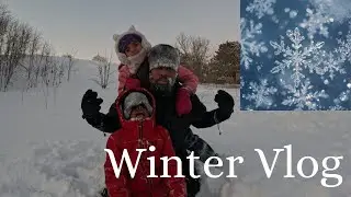 We went sledding!!! 20cm of snow ❄️ 