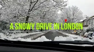 A Snowy Drive In London - See The Winter Scene In 4K
