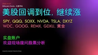 【2025-11-07】美股尾盘 #DXYZ #SPY #crml #ALAB #RDDT #TSLA #NFLX #UGL #TMF #spy #QQQ #SOXX