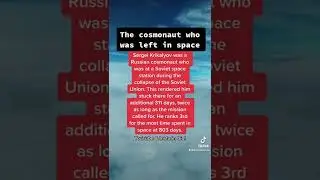 Cosmonaut who was left in space #History #HistoryBro #SovietUnion #Russia #OuterSpace