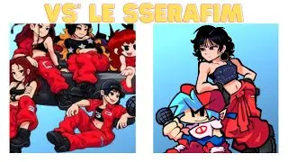 SPAGHETTI LE SSERAFIM in OFFICIAL FNF! 😱🔥 KPOP Collab with J-HOPE! 🎵 #fnf #kpop
