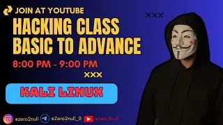 🔥 LIVE Ethical Hacking Class &ndash; From Basics to Advance! 🔥( kali linux )