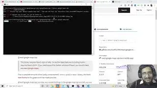 Пример использования API Google Maps на React.js для встраивания полноэкранных карт Google Maps н...