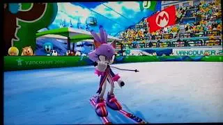 Mario & Sonic at the Olympic Winter Games Blaze vs King Boo in Alpine skiing Downhill