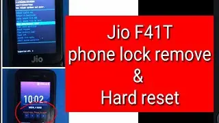 Jio Phone hard reset/ Remove phone lock (F41T)