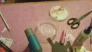 TUTO HOME DECO/CUSTOMISER UNE PETITE BOITE RONDE /EFFET FIFILLE 